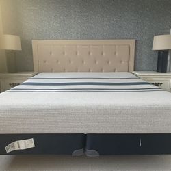 California king mattress with box spring and frame