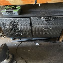 Metal Dresser Used In Shop