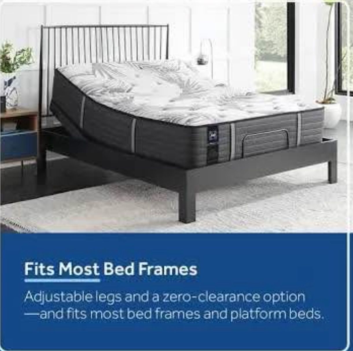 The Sealy Ease 3.0 adjustable power base bed frame fit for a queen mattress !
