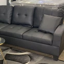 BLACK SECTIONAL W/ Storage