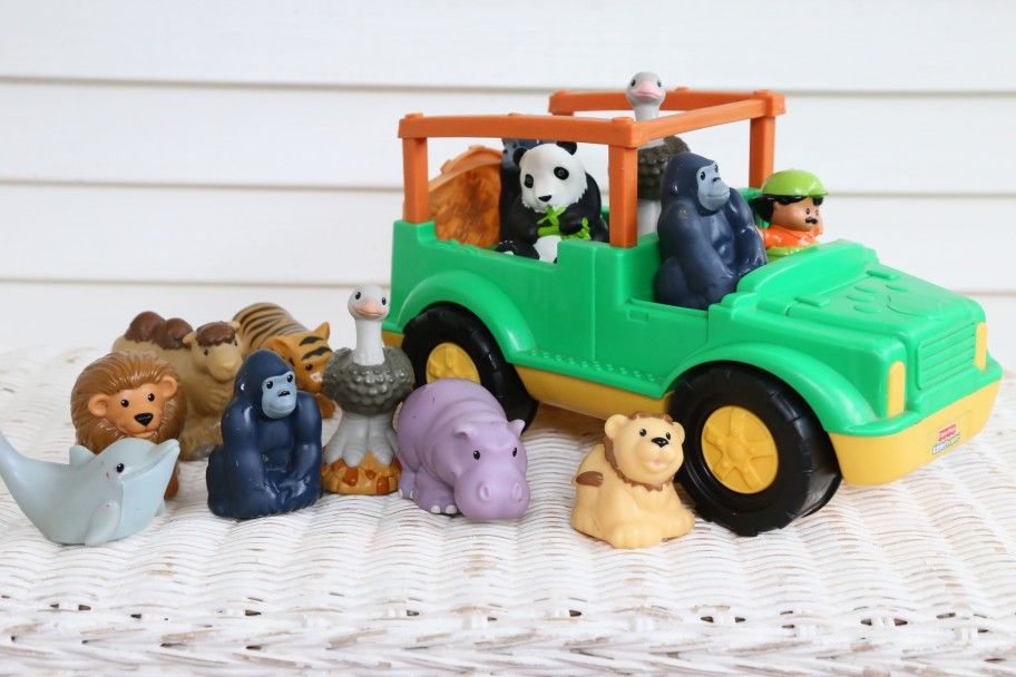 Little People Jeep and Zoo Talkers Set - Sounds Work!