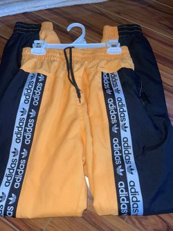 Orange Adidas Sweat Pants 