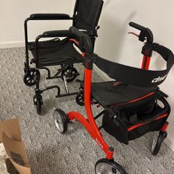 Transit chair/walker & Drive Nitro Duet Rollator/transport Chair