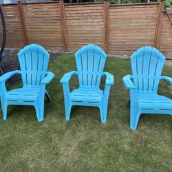 3 Adirondack Chairs 
