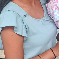 Teal Turquoise Formal Dressy Work Top 