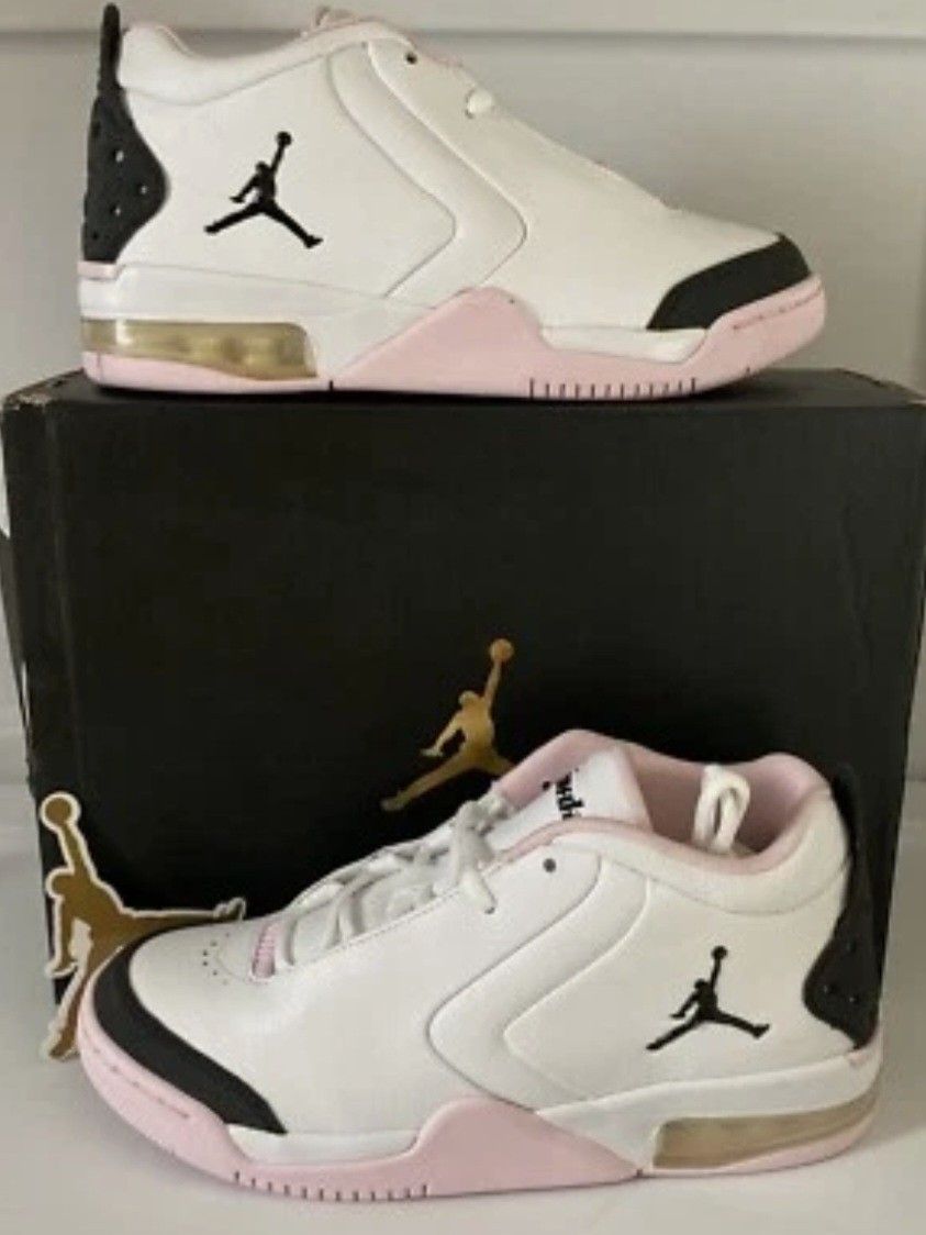Pink & White Air Jordans