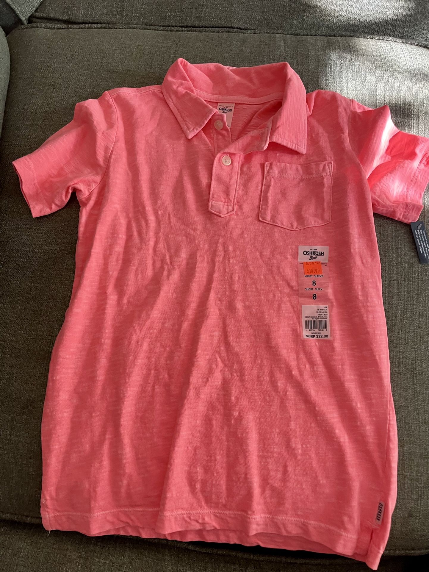NWT OshKosh Size 8 polo shirt