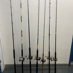 5 Fishing Pole Rods With Reels Used Fish for Sale in Los Angeles, CA -  OfferUp