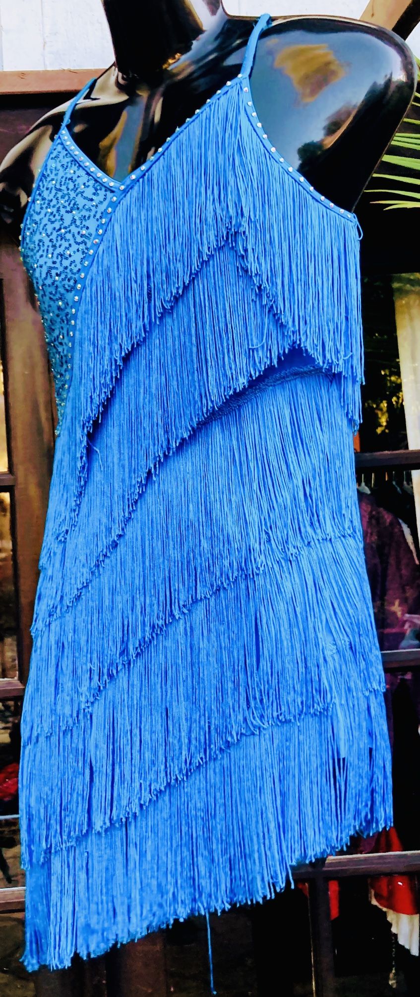 Handmade Latin Dance Costume Women Skirt Superior Performance Sex Fringe Dress Girl
