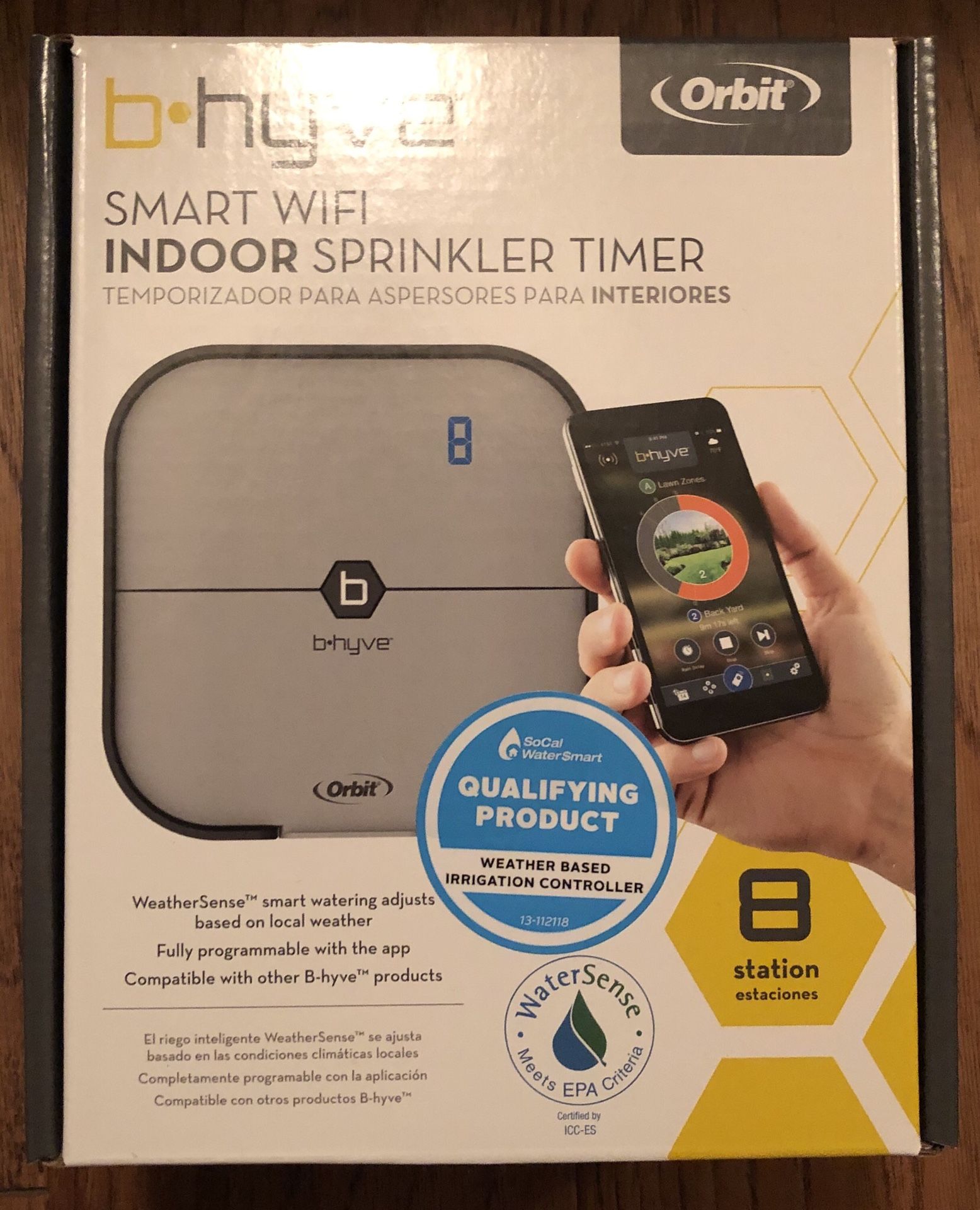 Orbit b hyve 8 Station Smart WiFi Indoor Sprinkler Timer.