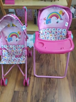 Baby Alive Stroller and High Chair.