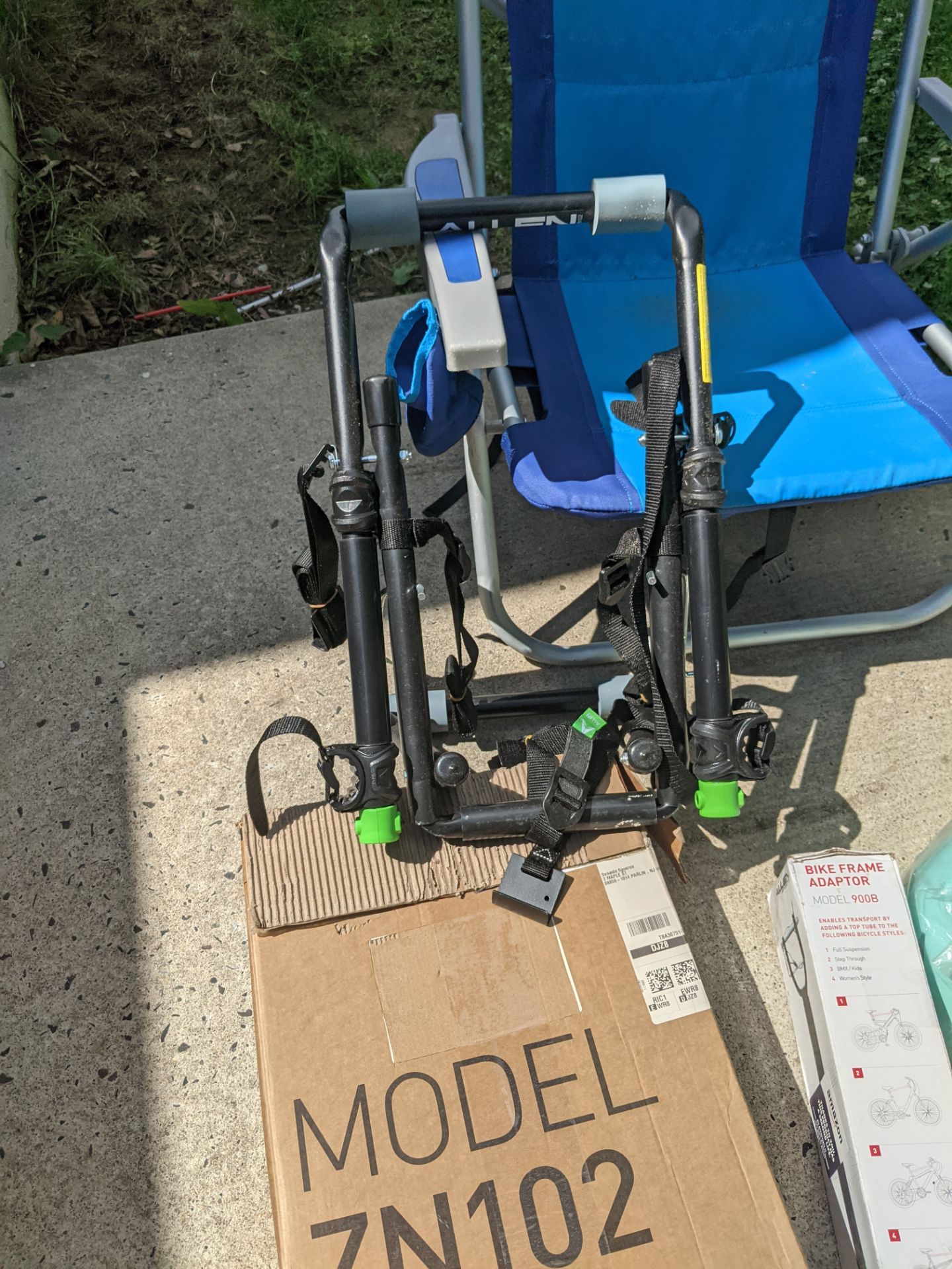 Bike rack & helmet