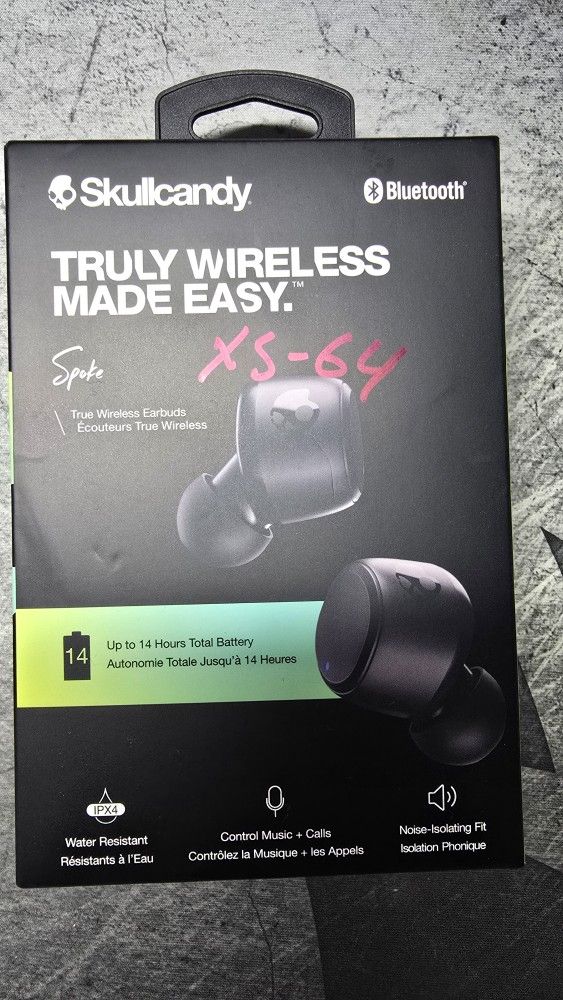 Skullcandy Spoke True Wireless Bluetooth Earbuds Black