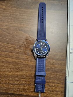 Bulova Men's Blue Dial Sport Watch w/ Silicone Strap (Read Condition)