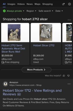 HOBART 2712  Meat Slicer 