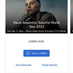 Rauw alejandro tickets !!!