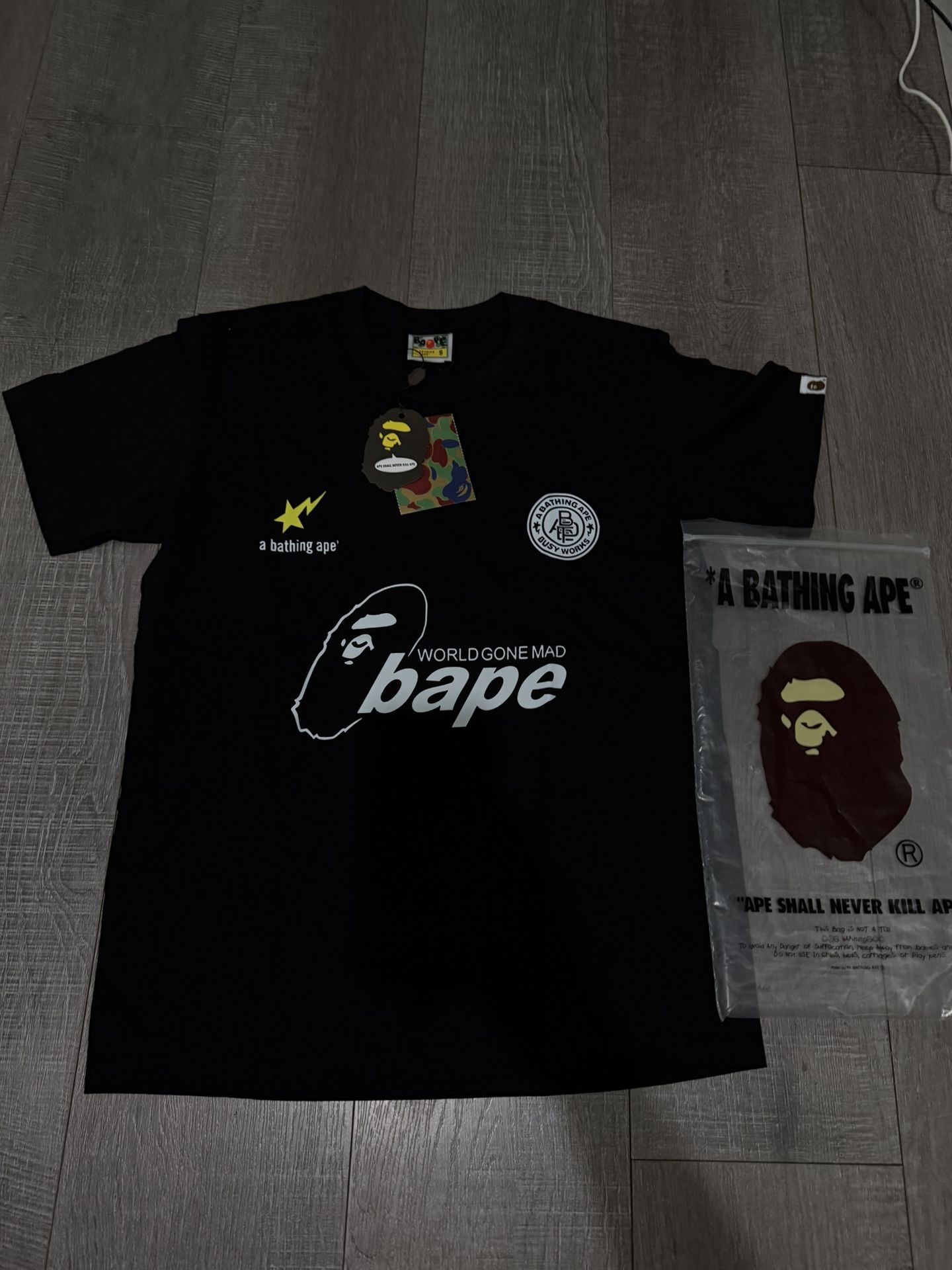 bape t shirt size S