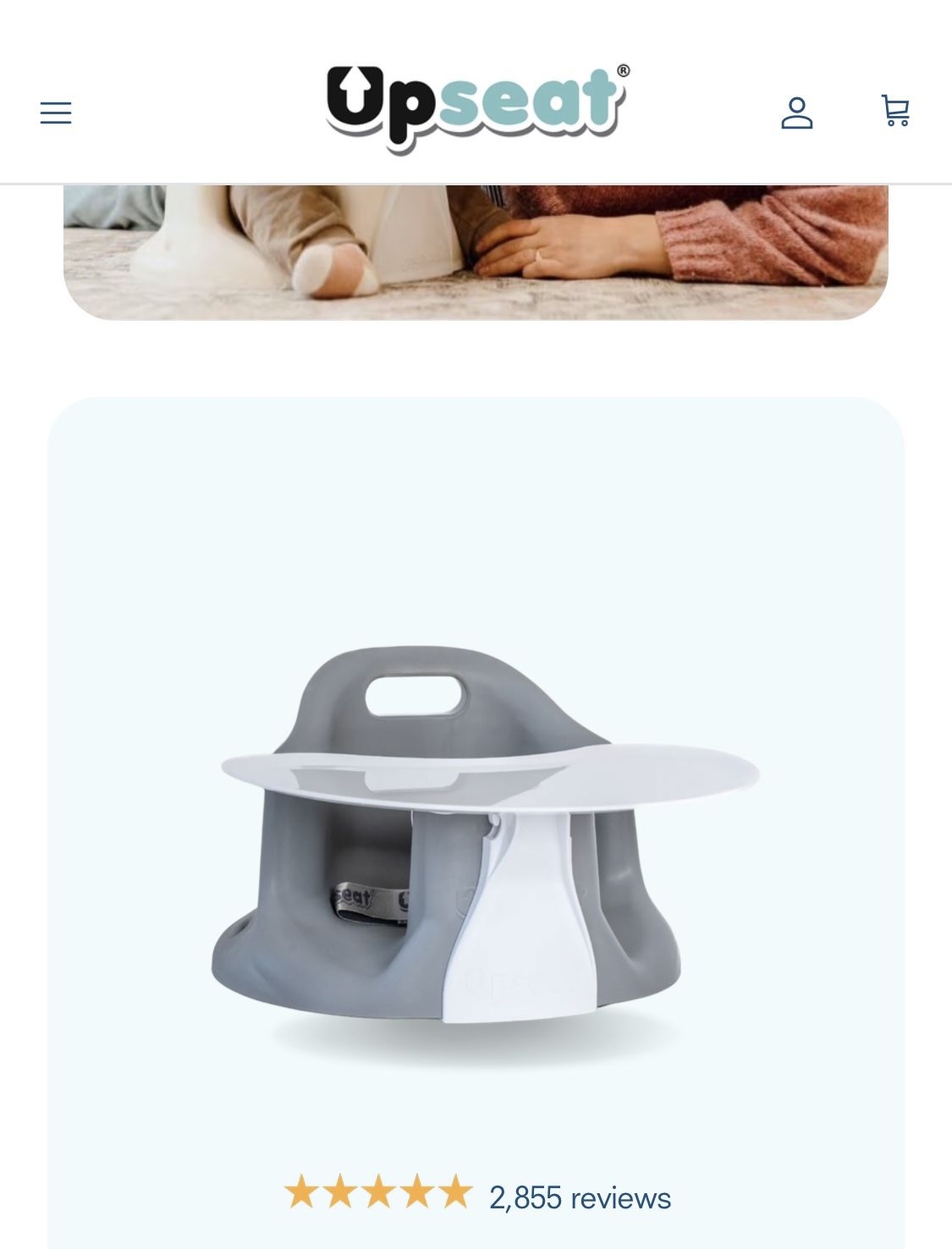 Upseat Baby Floor Seat And Booster With tray