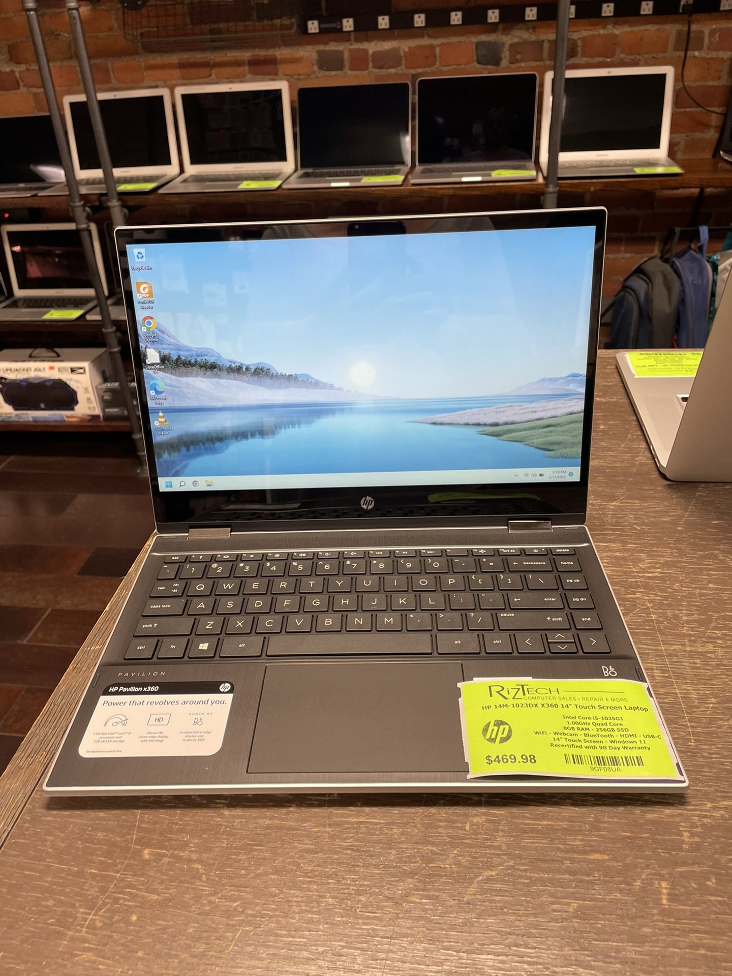 HP Pavilion Laptop 2-in-1 Tablet Touchscreen i5 Quad Core 8GB RAM 256GB SSDW11