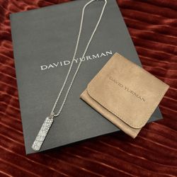 David Yurman Chain Necklace With Pendant ! New  