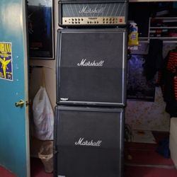 Marshal Full Stack Phase Four, With Oversized Size Speakers As Well As Foot Switch 