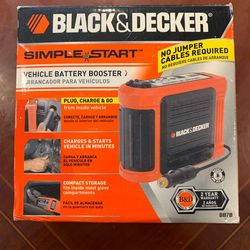 Brand New - Black & Decker Simple Start BB7B Vehicle Battery Booster