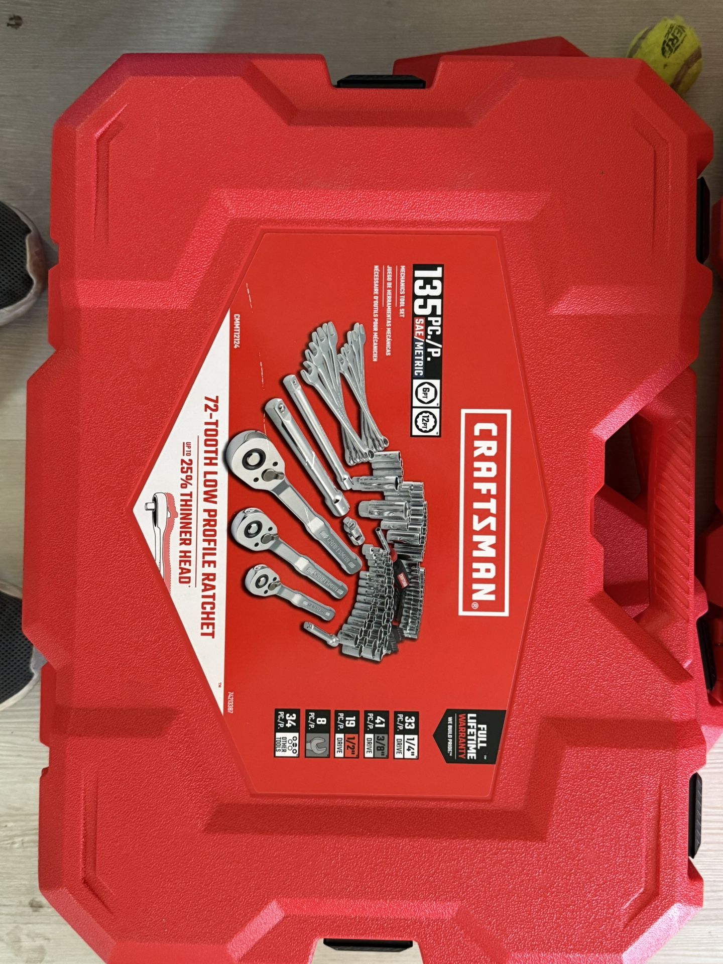 Craftman 135 Pieces Mechanic Tool Set Metric And Standard