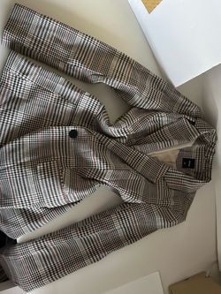 Plaid Blazer Jacket
