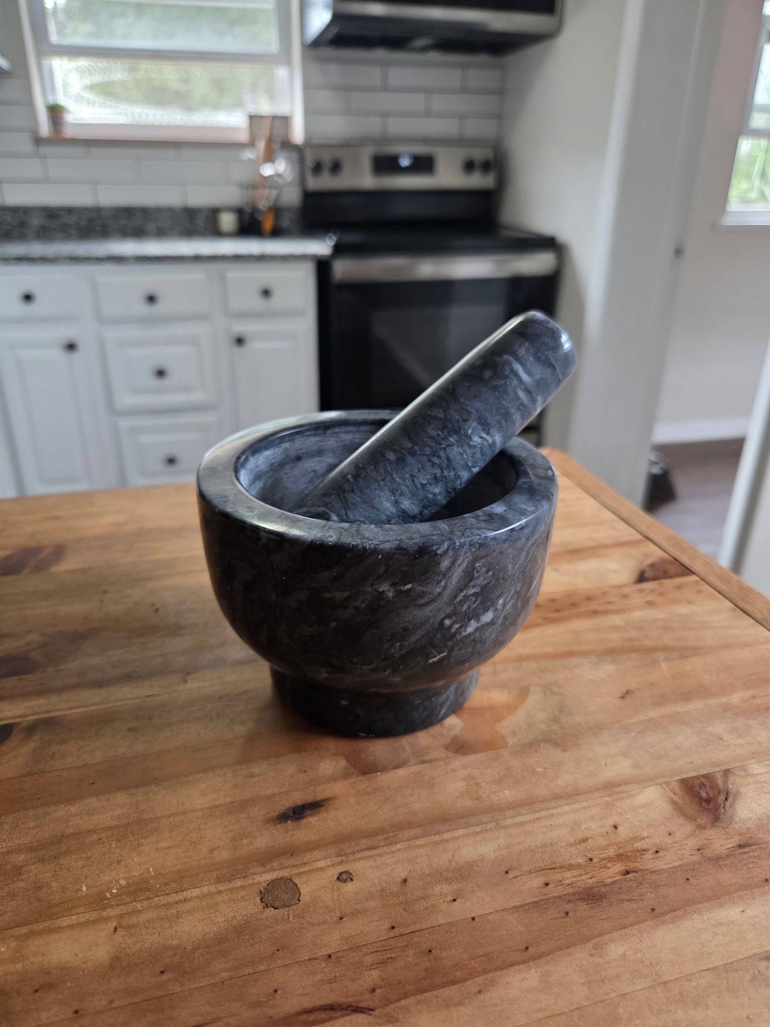 Marble Mortar And Pestle