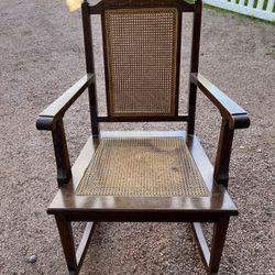 Antique Came Rocking Chair