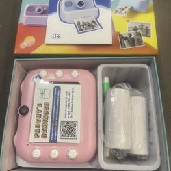 Instant Camera, Front Rear Dual Selfie Kids Camera