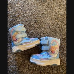 Girls Disney Frozen Snow Boots Size 7/8 