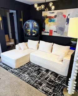 Brand new cream sectional sofa very comfy plush material