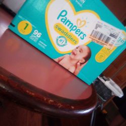 Pampers 96ct Size 1 And Pampers Wipes 