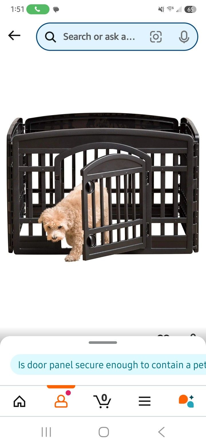Pet Playpen (plastic, durable).