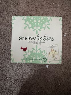 Department 56 Snowbabies "A Difficult Choice" figurine (SKU #800372)