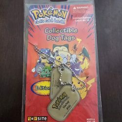Vintage Pokemon Dogtags 