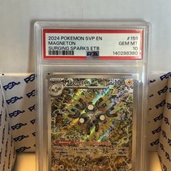💎 2024 Magneton (SSP #159) Black Star Promo PSA 10 Gem Mint Pokemon TCG English