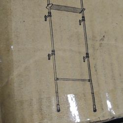 Adjustable Over The Toilet Storage Shelf, Ample Over Toilet Bathroom Organizer and Storage,Tension Mounted Above Toilet Storage Cabinet for Versatilit