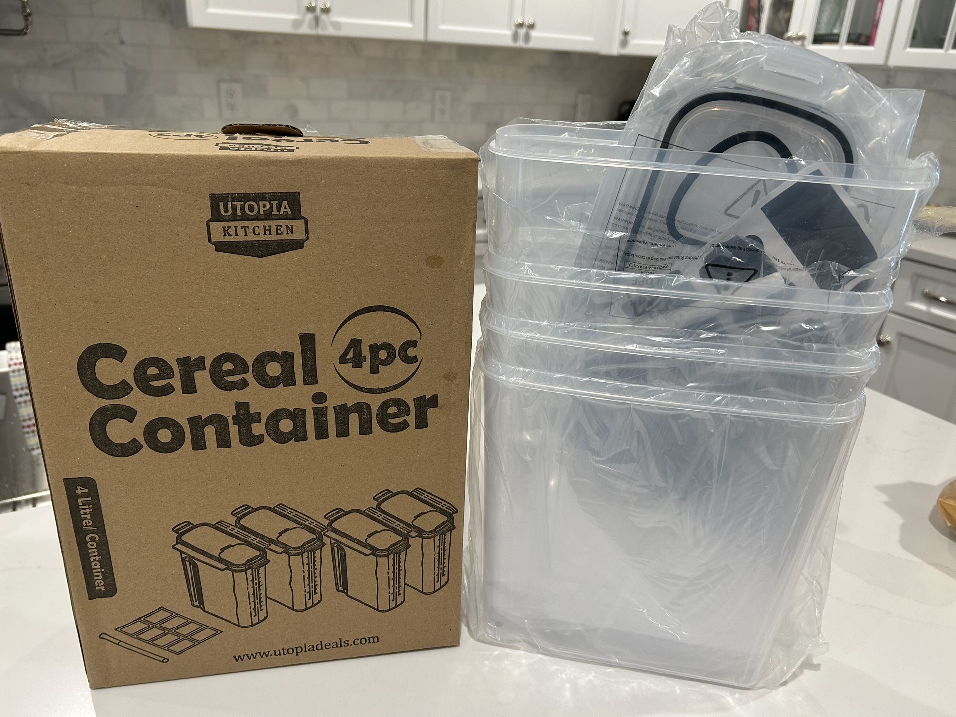 Utopia Kitchen Cereal Storage Set