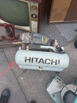 Hitachi 4 Gallon Portable Electric Twin Stack Air Compressor 135PSI Max