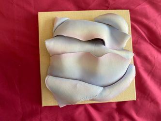 Abstract Art sculpture in liliac