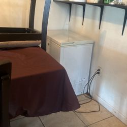 Table Set With 4 Chairs And Deep Freezer 