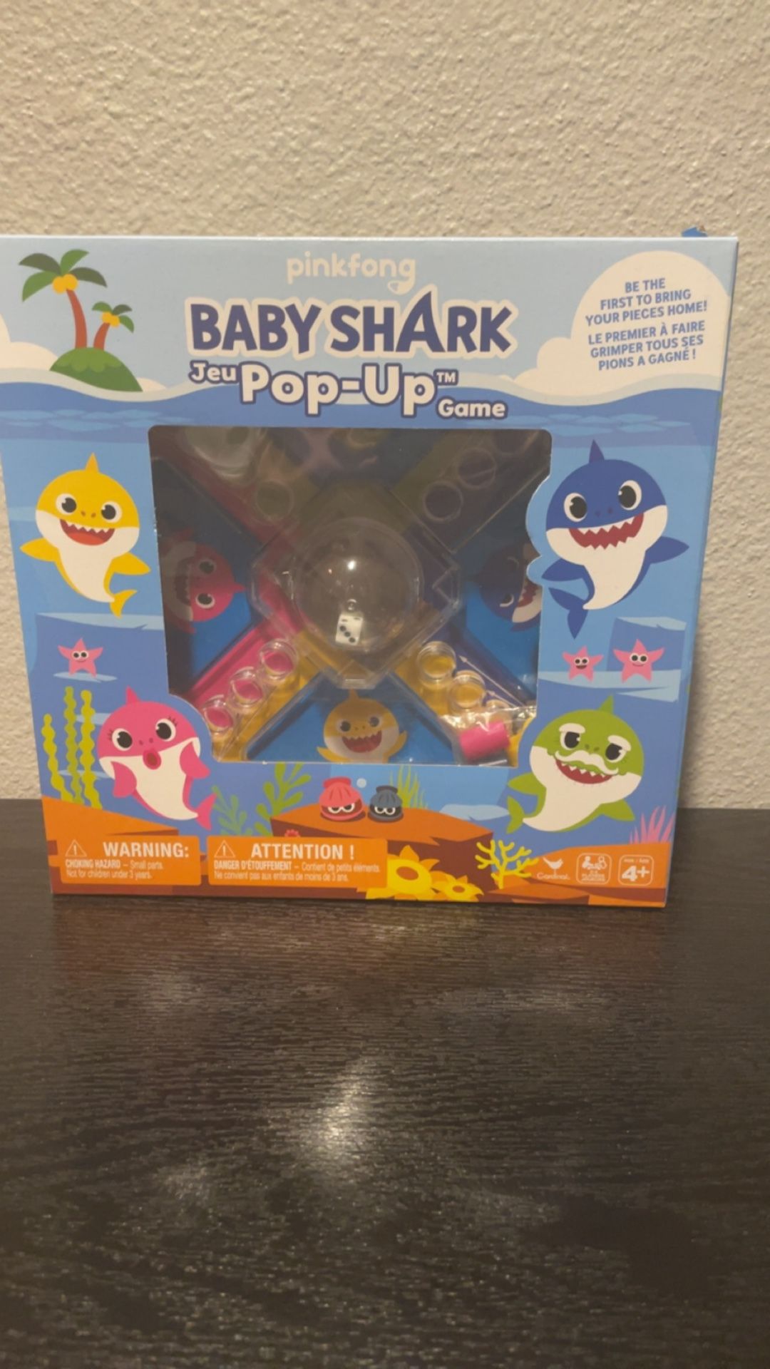 NEW! Baby Shark popup board game