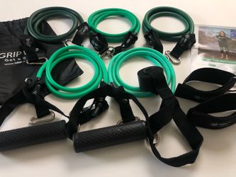 Cables Resistance Bands Set (stackable 150lbs & hypoallergenic)