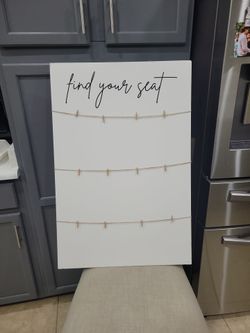 Find your seat sign