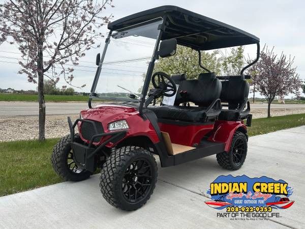 2025 Edge Lux F4 Red Golf Cart