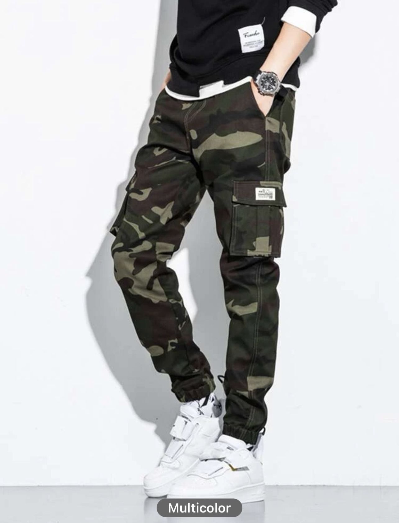 Men’s Camo Flap Pocket Cargo Pants *NEW*