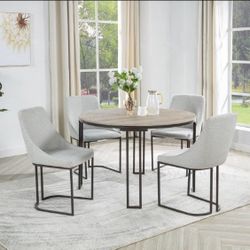 Modern Counter Height Dining Set ( Table + 4 Chairs)
