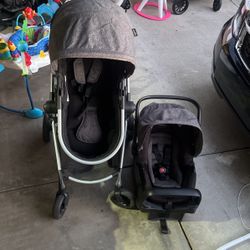 stroller and car seat 